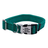 Personalised Activity Dog Collar Green